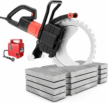 8900 W Ring Saw, Electric Concrete Saw, 12-20 in Cutting Depth, Adjustable Water for Granite, Porcelain, Wood, Concrete, Stone