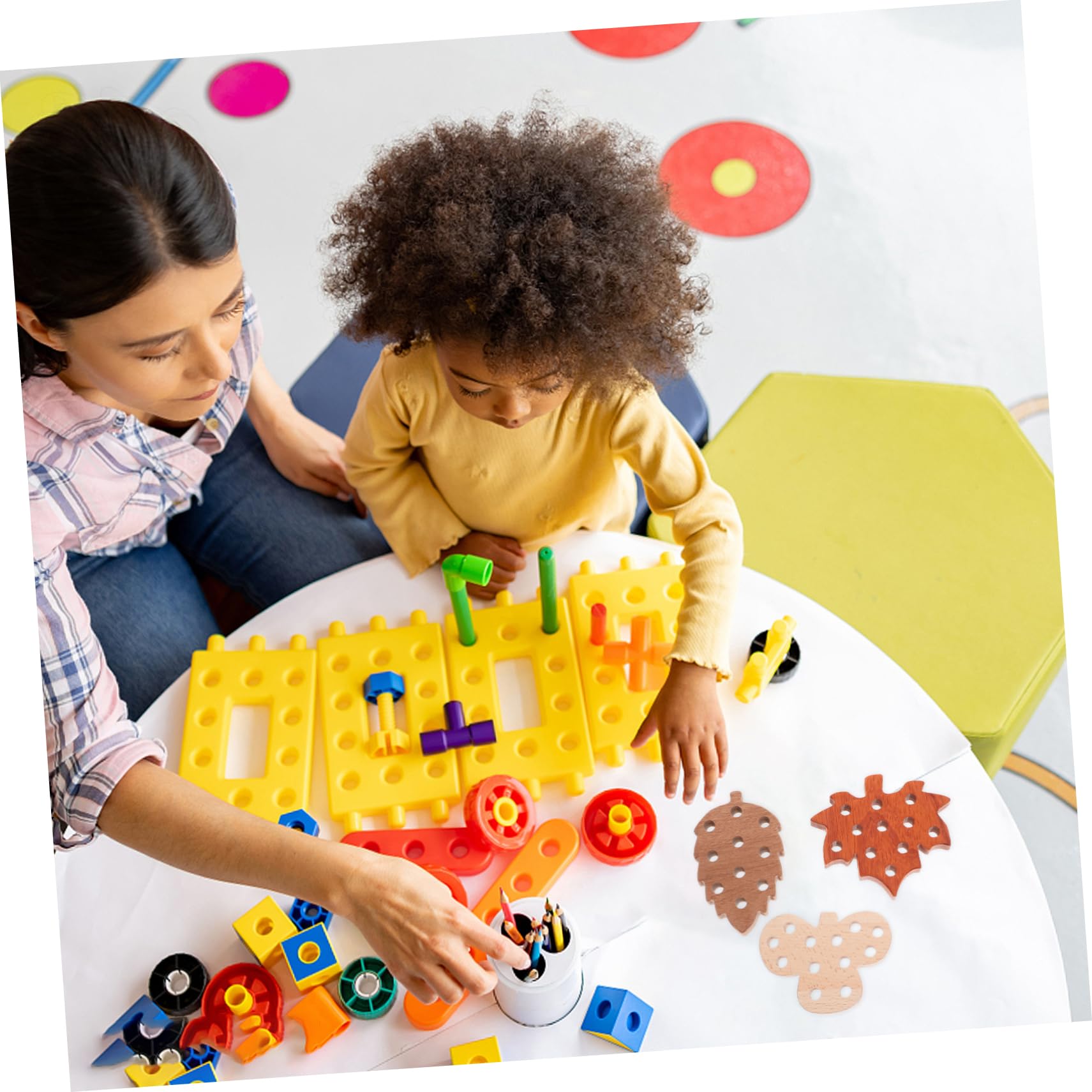 Vaguelly Gioco di Lacing in Legno per Bambini Giocattolo Educativo per Sviluppare Coordinazione Occhio-Mano e Abilità Motorie Fini per Asilo e Trasferte in Auto