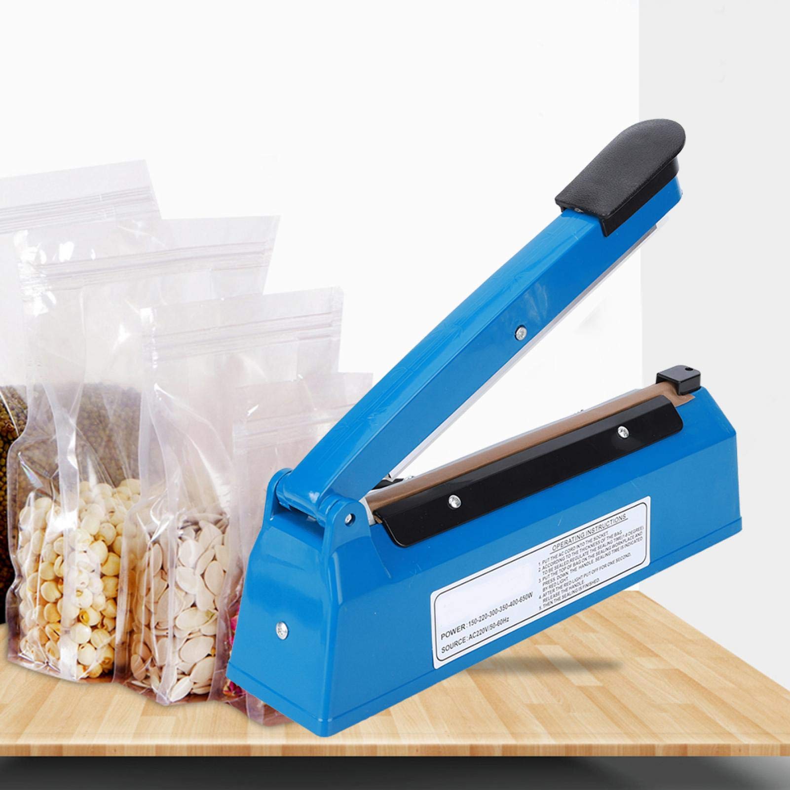 8 Inch Impulse Bag Sealer - Manual Heat Sealer For Packaging