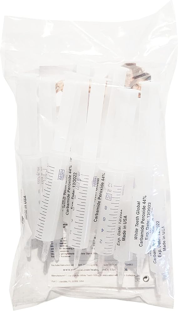 New Pack of 10 Syringe of 10ml of Teeth Whitening Gel
