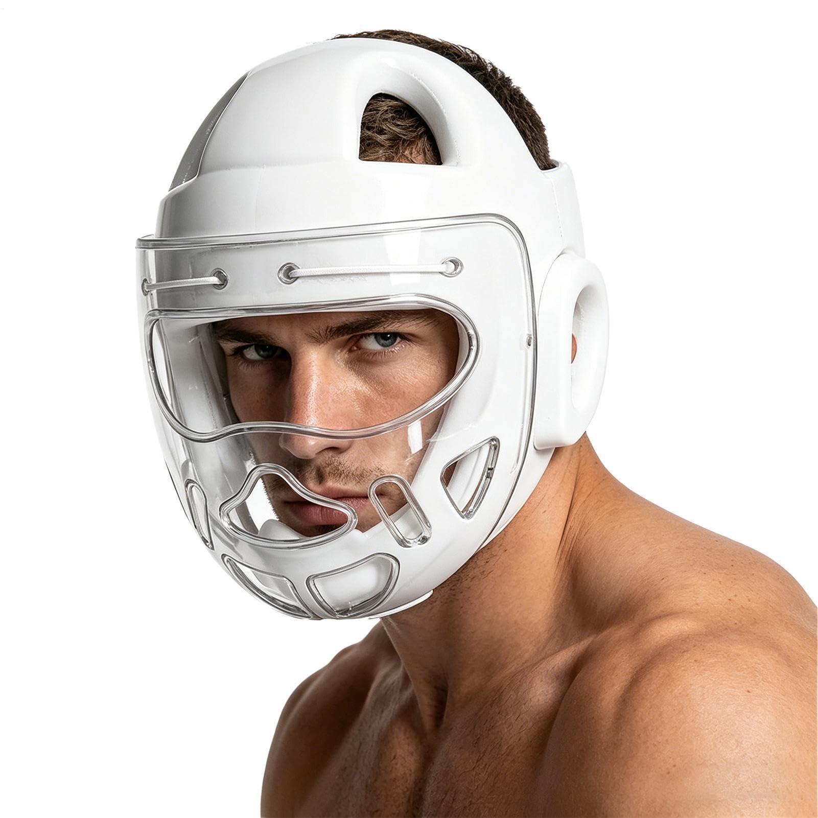 Copricapo Boxe Sparring Full Face Sparring Protezione | Copricapo per competizioni di boxe, allenamento, karate, tornei, palestra, kickboxing, principianti, adulti e giovani