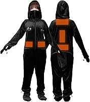 Bauhutte (バウヒュッテ) ゲーミング着る毛布 ダメ着4GW デュアルUSB電熱ヒーター内蔵 HFD-4GW-M-BK ブラック mサイズ