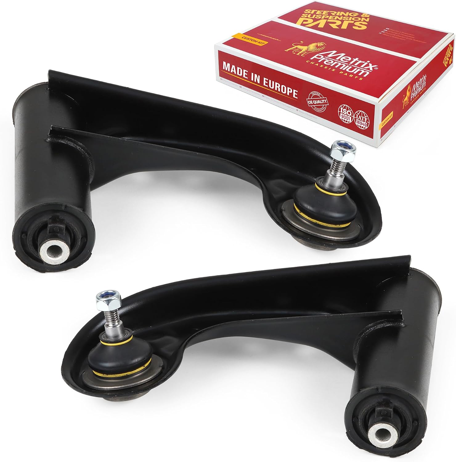 Metrix Premium Chassis Parts - Front Left & Right Upper Control Arm w Ball Joint & Bushing Assembly Kit Fits 04-08 Chrysler Crossfire, 03-04 Mercedes-Benz SLK200, 01-04 SLK230, 02-04 SLK32 AMG