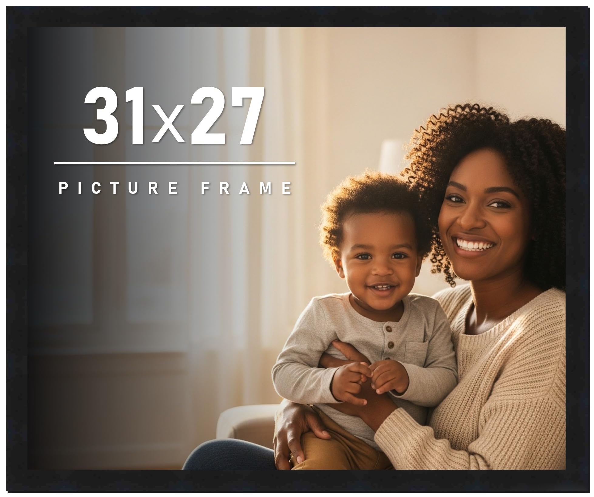 Amazon.com - 31x27 Frame Black Picture Frame - Complete Modern