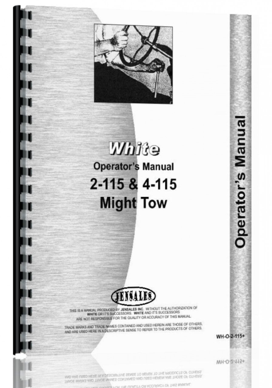 Operators Manual White 2-60 Diesel Tractor      Plastic Comb – January 1, 2014
