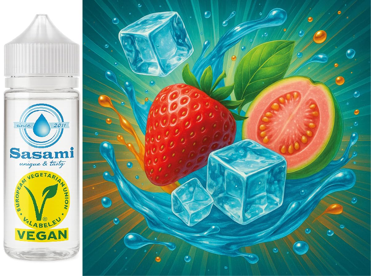 Frozen Pink Guava - Gujawa Truskawka Ice Aromat Koncentrat - Wegański - Sasami - 100ml
