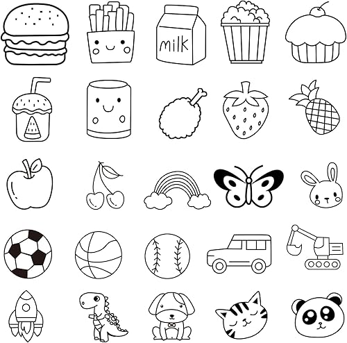 Miniatura 6 de Sello de nombre, sello de ropa impermeable con nombre personalizado, sello tridimensional 3D, 25 patrones de dibujos animados en 12 estilos