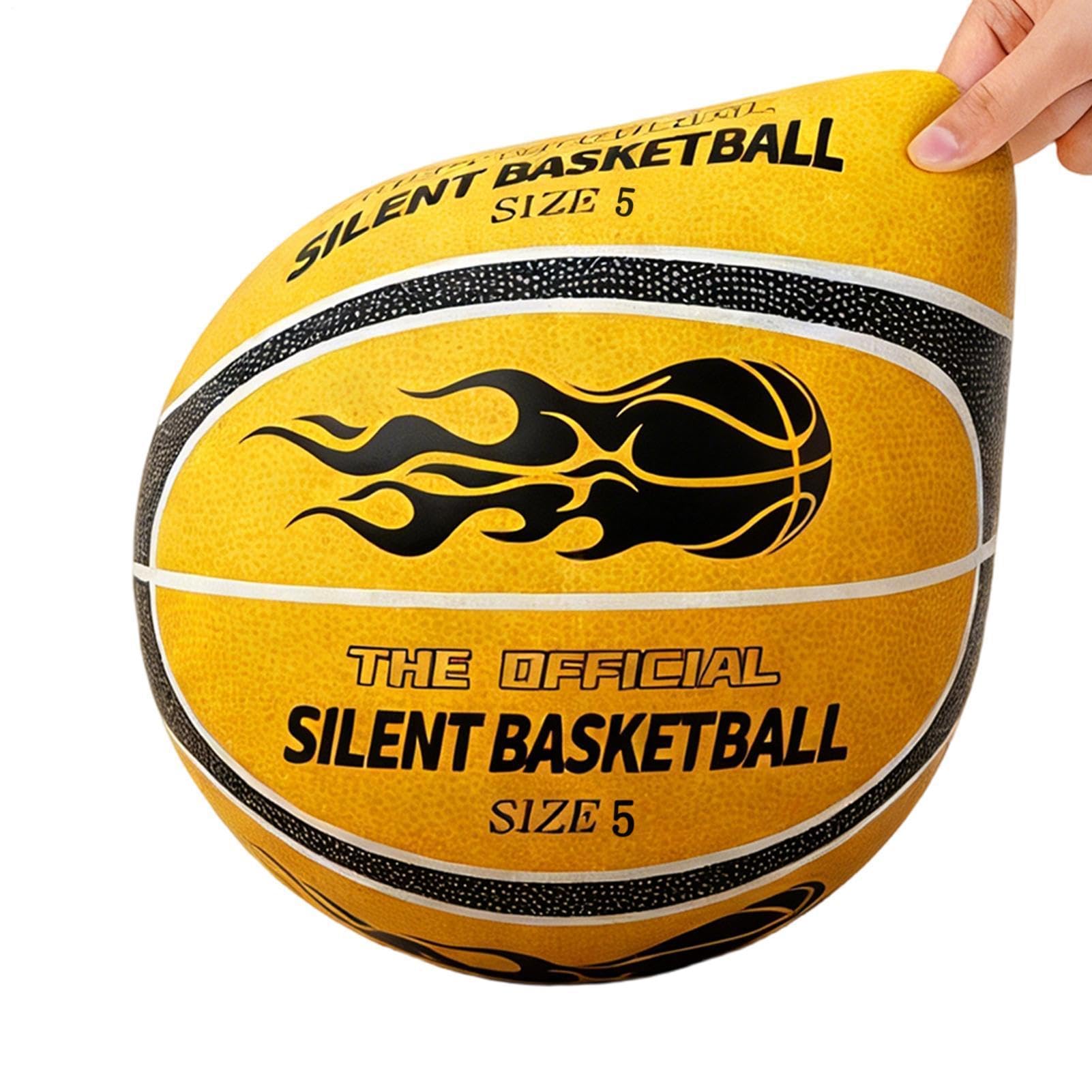 Generico Palla Basket Silenziosa | Silent Indoor Basket - Schiuma Di Poliuretano, Non Occorre Gonfiare, Elevata Elasticità, Adatto Per Case, Camere E Scuole