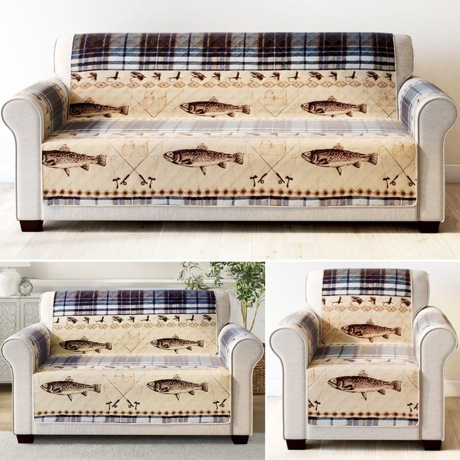 The Lakeside Collection Fly Fishing Furniture Covers - Love Seat