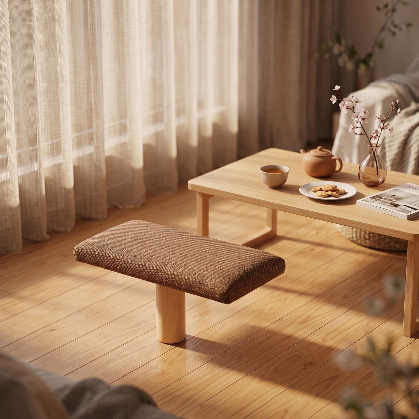 Banco Meditación | Cómodo, Taburete Meditación, Portátil, Banco, para Hogar, Café, M
