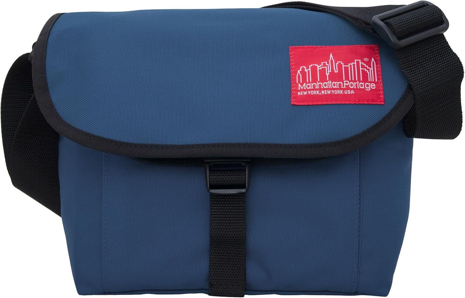 Manhattan Portage Aperture Camera Bag Water-Resistant DSLR & Tech Crossbody with Removable Padded Insert (Navy)