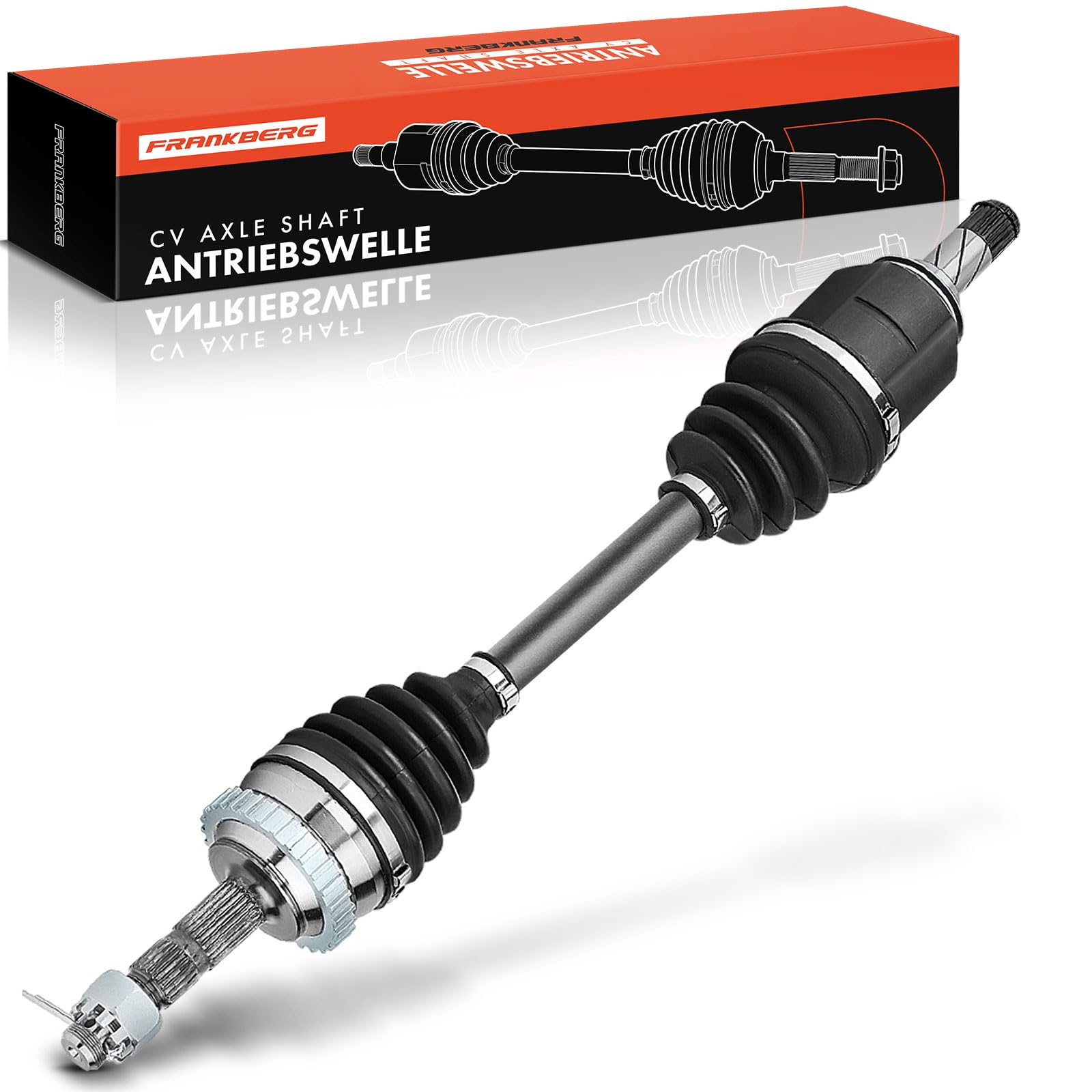 Frankberg Eje de transmisión con anillo ABS eje delantero izquierdo | Compatible con: Tour combinado, Caja combinada/MPV, Corsa C Caja/Hatchback X01, Corsa C X01, Tigra Twintop X04