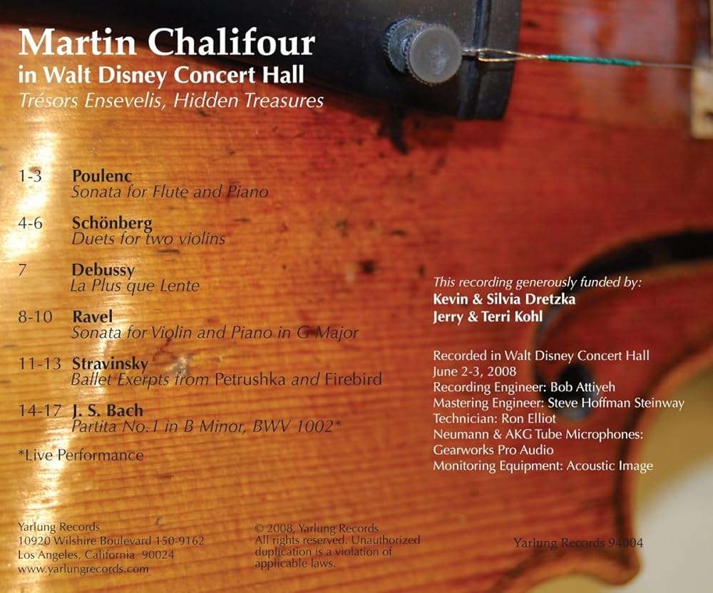 Martin Chalifour, Maurice Ravel, Claude Debussy, Francis