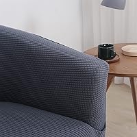 Vista 4 de SearchI - Funda protectora de sillón, diseño geométrico, de licra elástica, removible