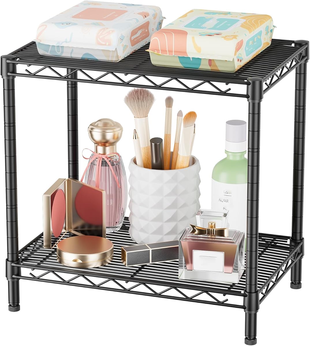 SINGAYE Shelf Closet Wire Shelving：Adjustable Metal Unit for Laundry Room Organization Bathroom Kitchen Home Storage Small Pantry Rack Shelves