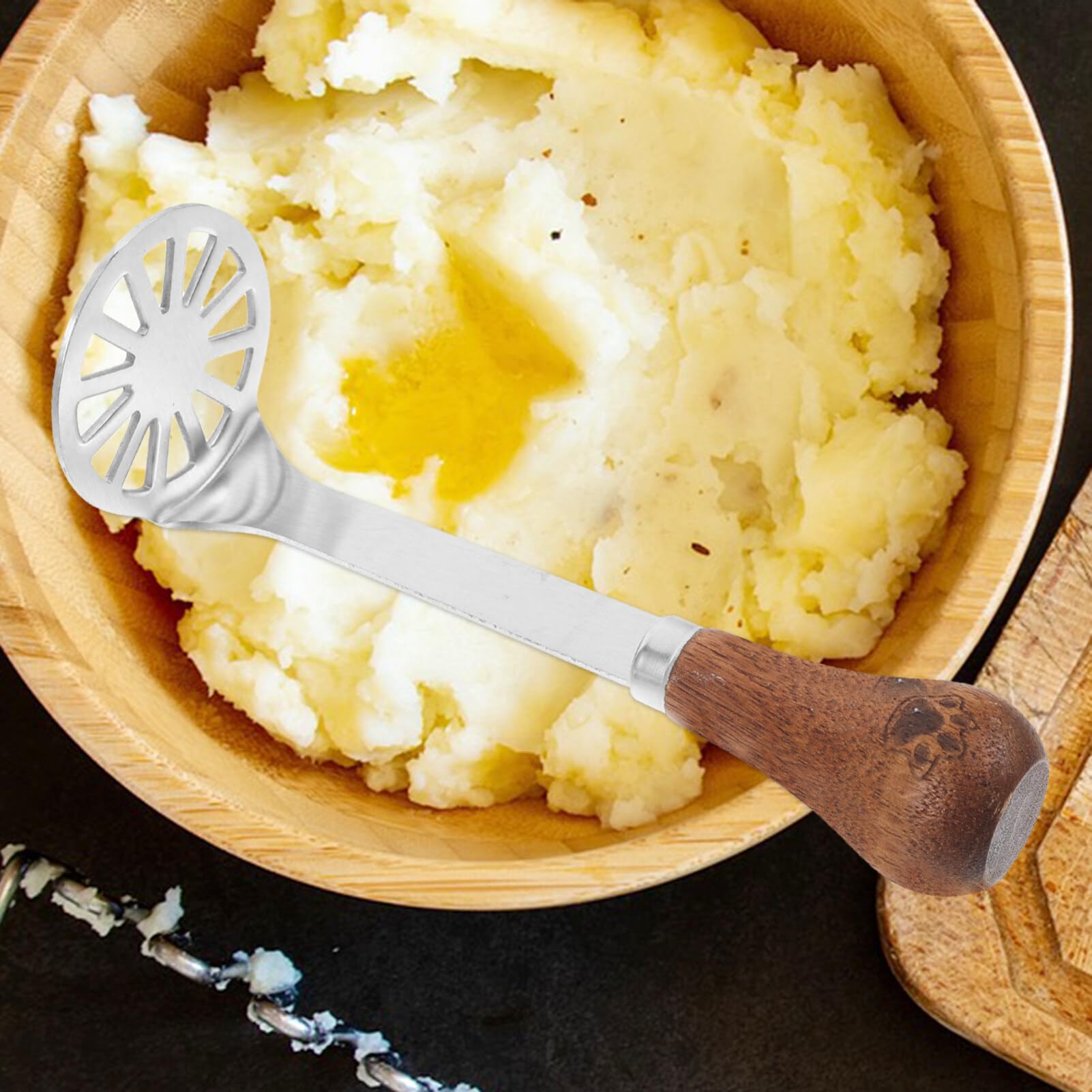 STOBAZA 4 Piece Cheese Knife Set Cheese Slicer Fork Butter Spatula Bakery Spreader Stainless Steel Kitchen Utensils