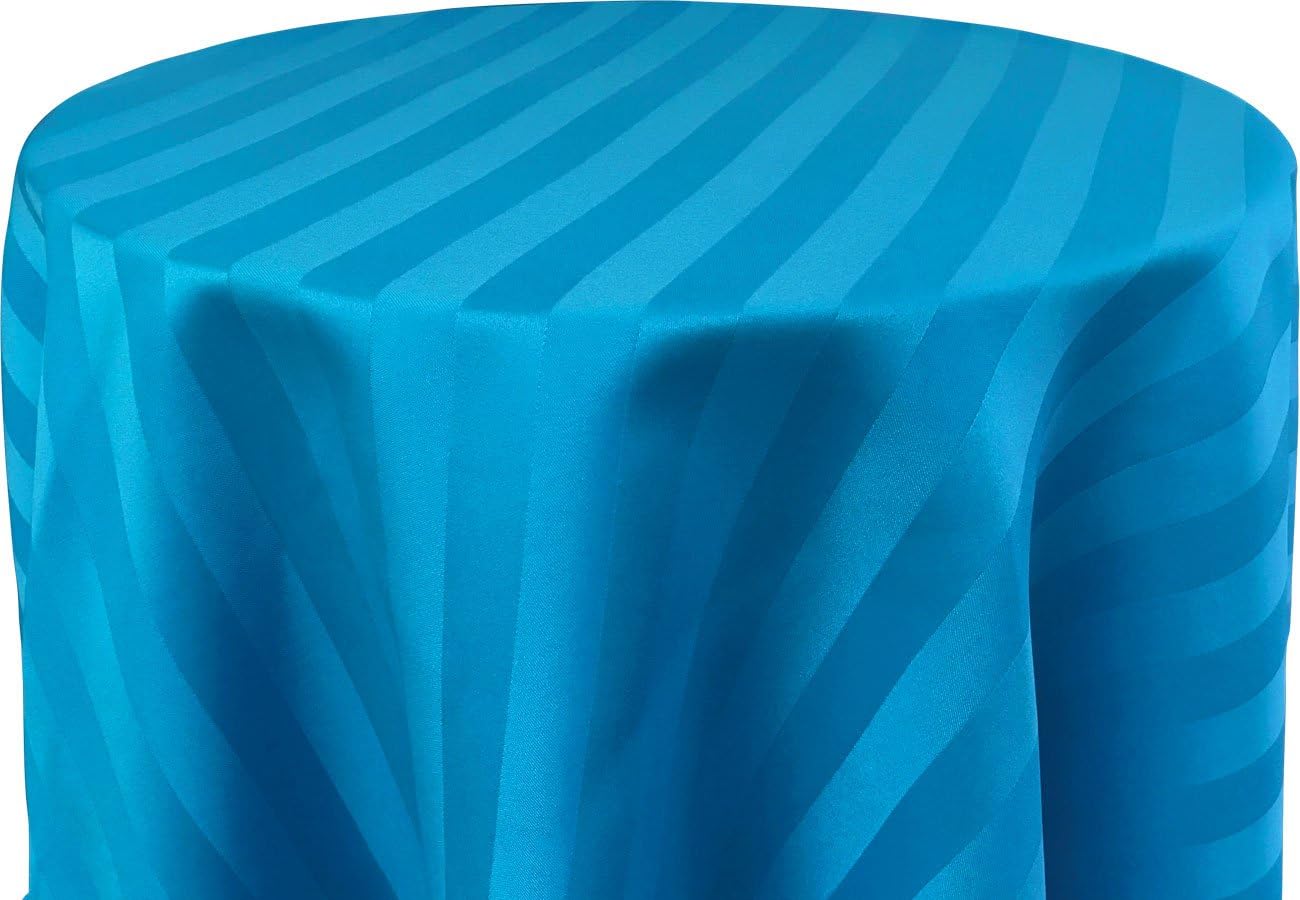 Bright Settings 70 x 120 Inch Oval Tablecloth, Polystripe