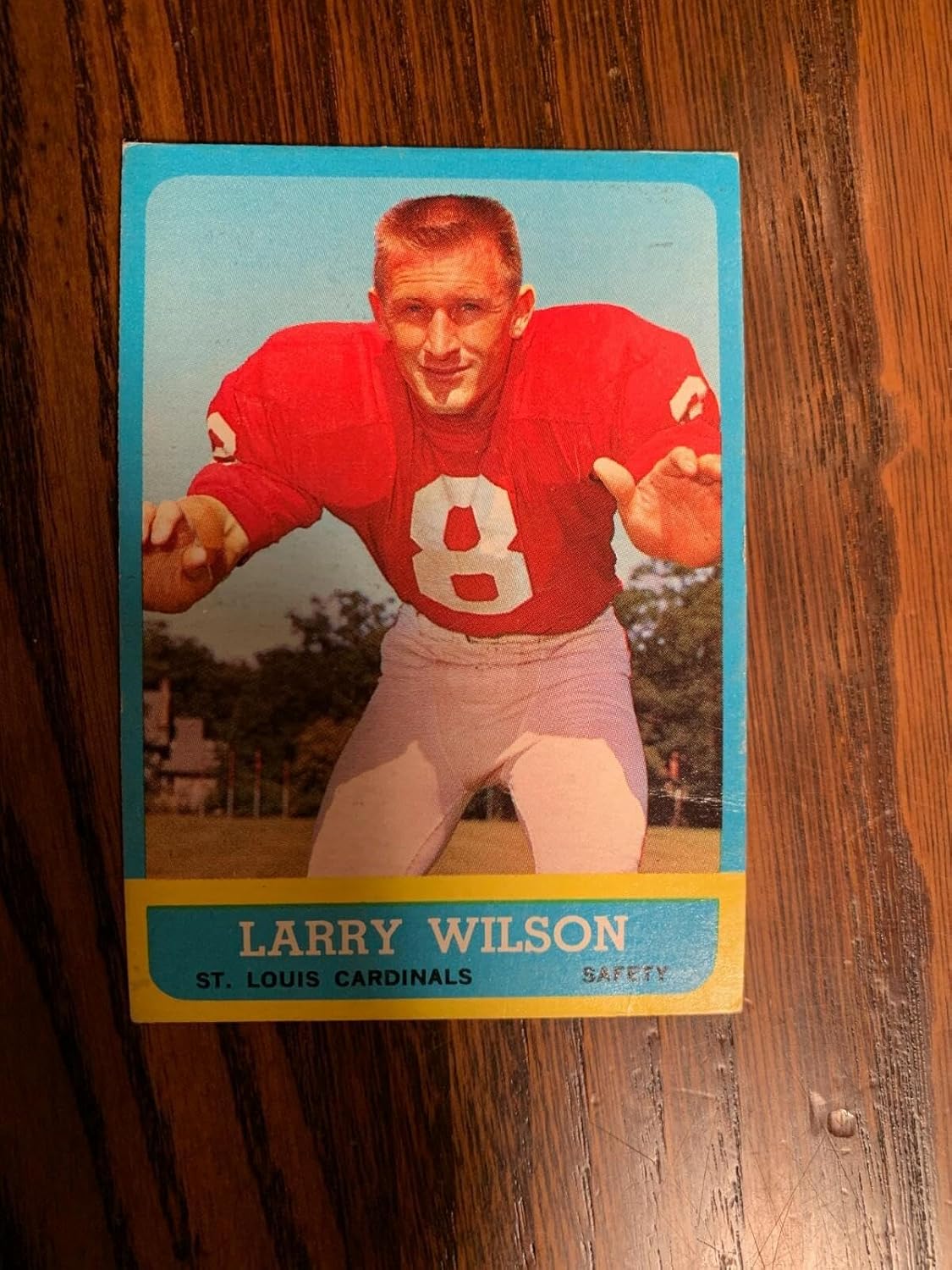 1963 Topps #155 Larry Wilson St. Louis Cardinals Rookie Football Card Nm - Unsigned Football Cards