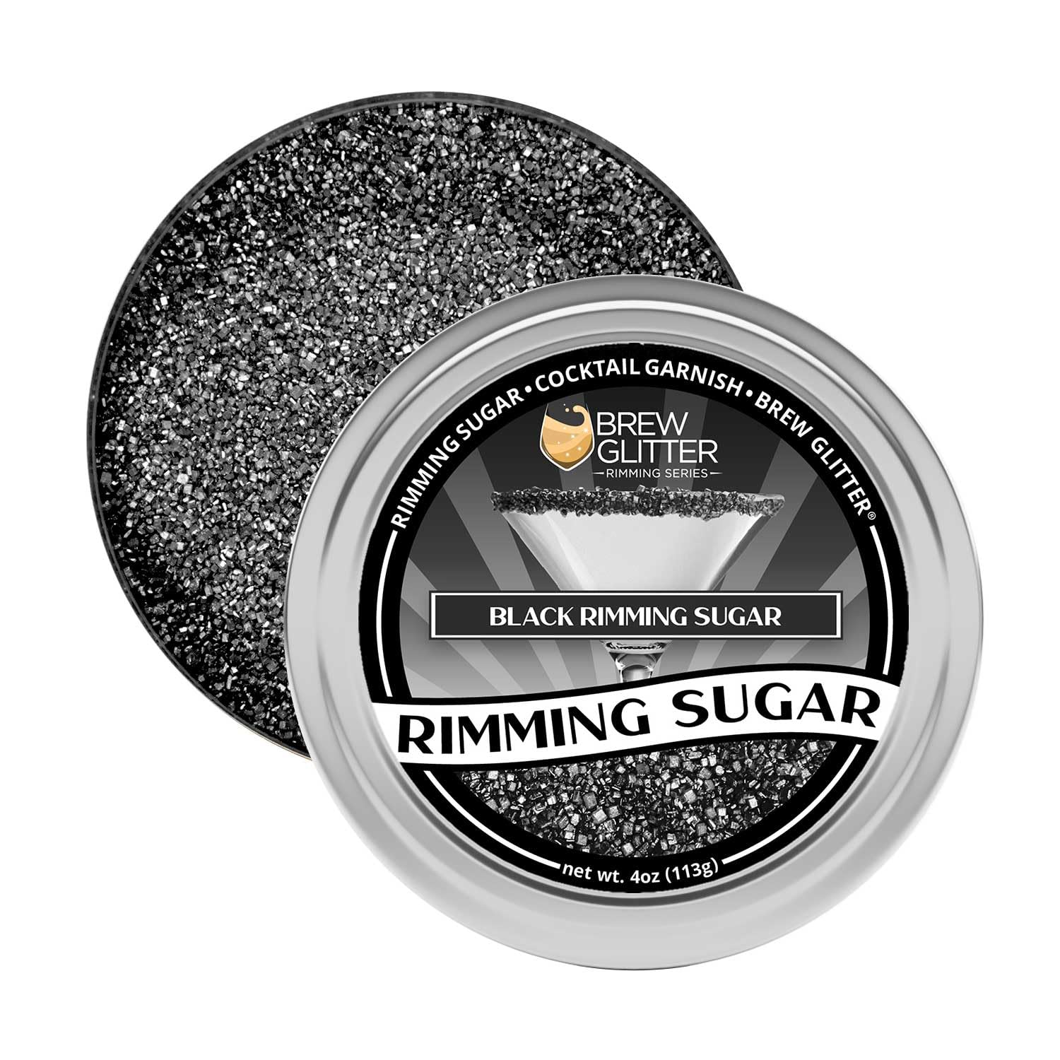 Prime Halloween Bundle - Black Cocktail Rimming Sugar | Red Brew Glitter | For Cocktails, Beverages, Drinks and Mocktails! image 5