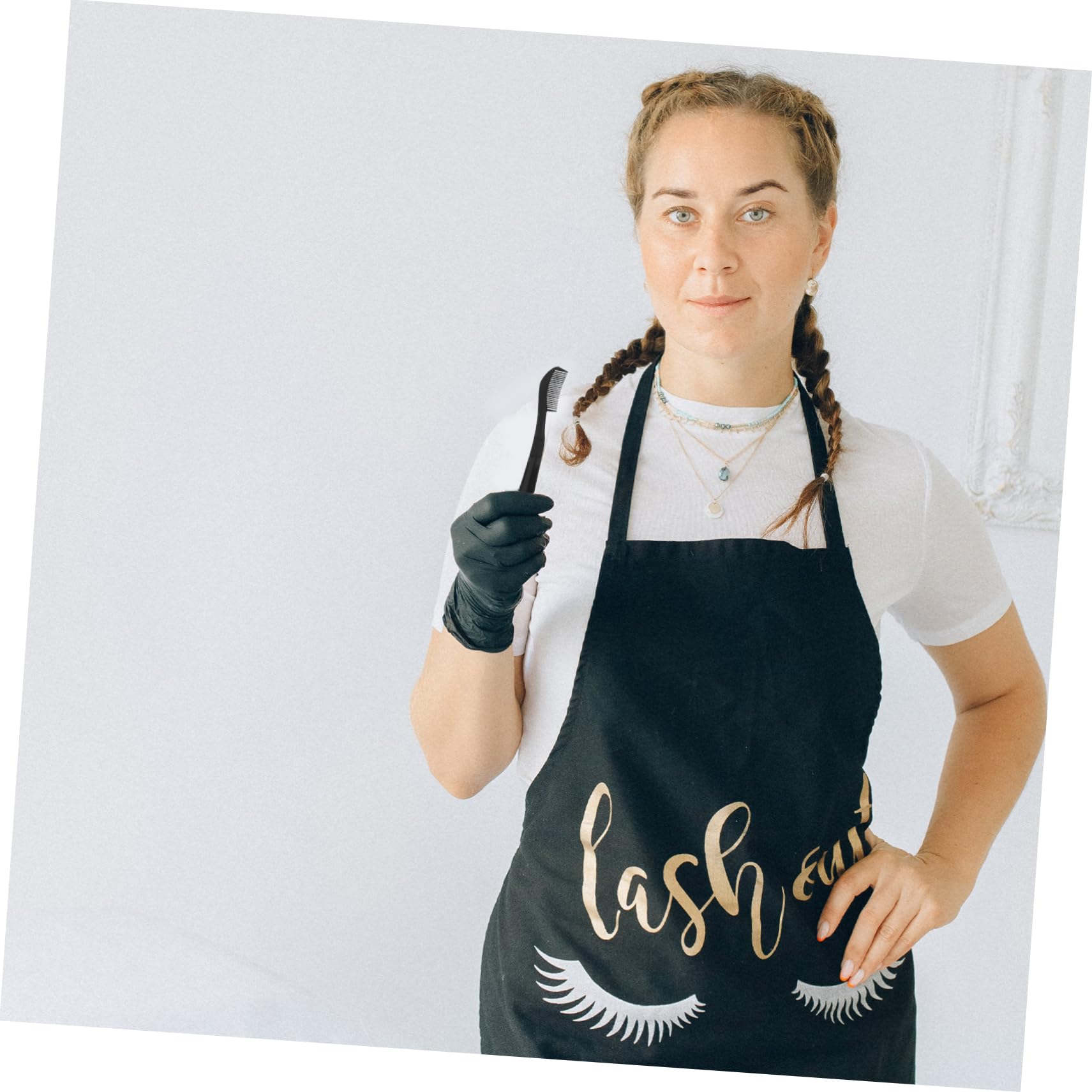 FOMIYES Eyebrow Spoolies Set 10pcs Dual Use Eyebrow Brush and Lash Comb Makeup Tool for Smooth Lash and Brow Styling