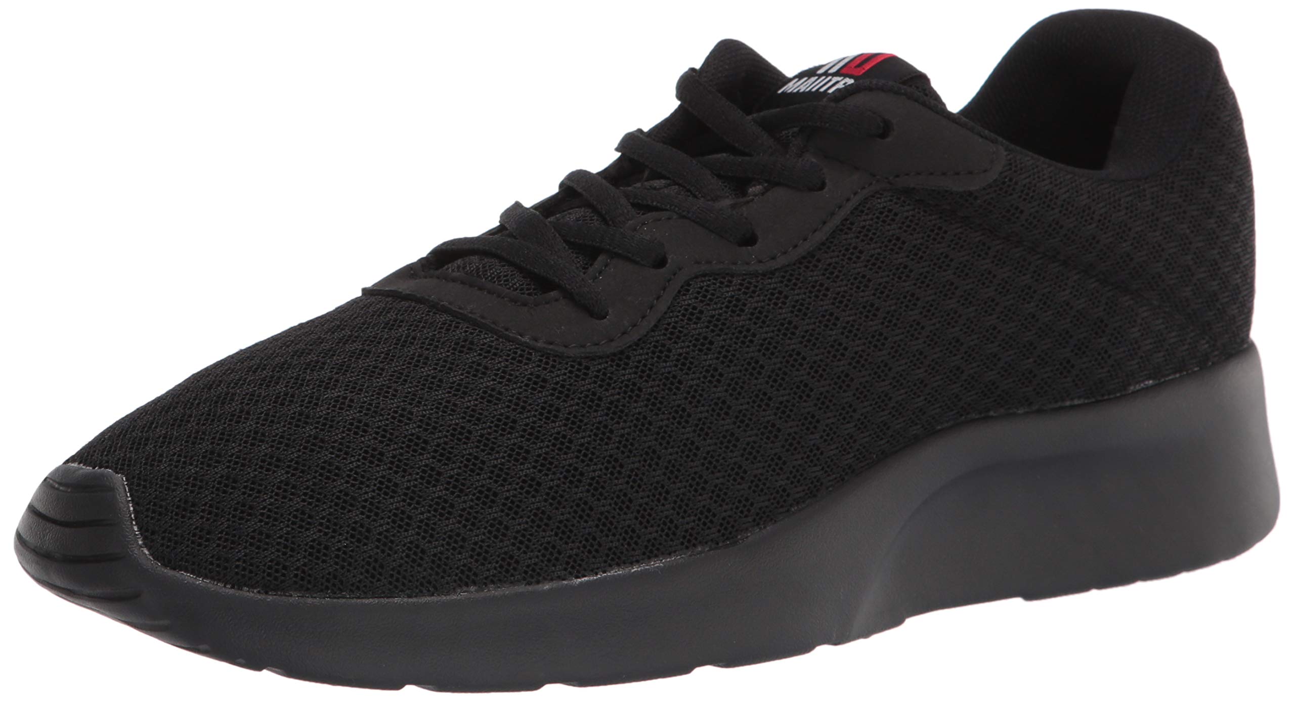 MAIITRIP Mens Gym Shoes,Athletic Running Shoes,Lightweight Breathable Mesh Casual Tennis Sports Workout Walking Sneakers,All Black,Size 8.5