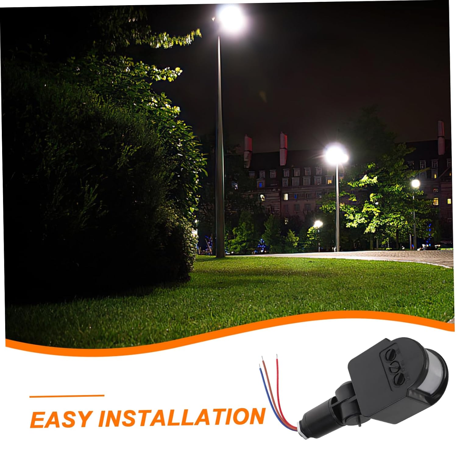 Artibetter Infrared Motion Light Switch AC110V-260V LED Security Light for Indoor/Outdoor Use