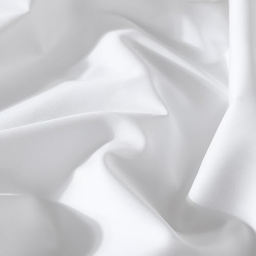 Miniatura 9 de Mastertex - Fundas de almohada con cremallera, 100% algodón, transpirable, silenciosa, color blanco, protege de la suciedad, los ácaros del polvo y