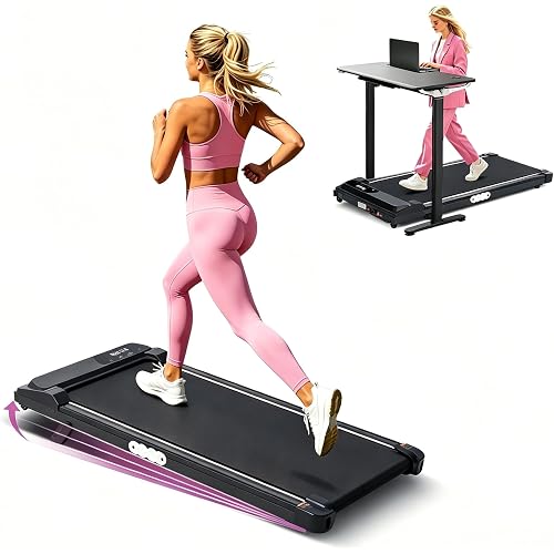 Walking Pad Treadmill with Incline, 0.6-7.6MPH Portable Treadmill for Home Small, 3.0HP Electric Mini Treadmills for Home Exercising, Under Desk Walking Pad Treadmill for Small Spaces, 350LBS