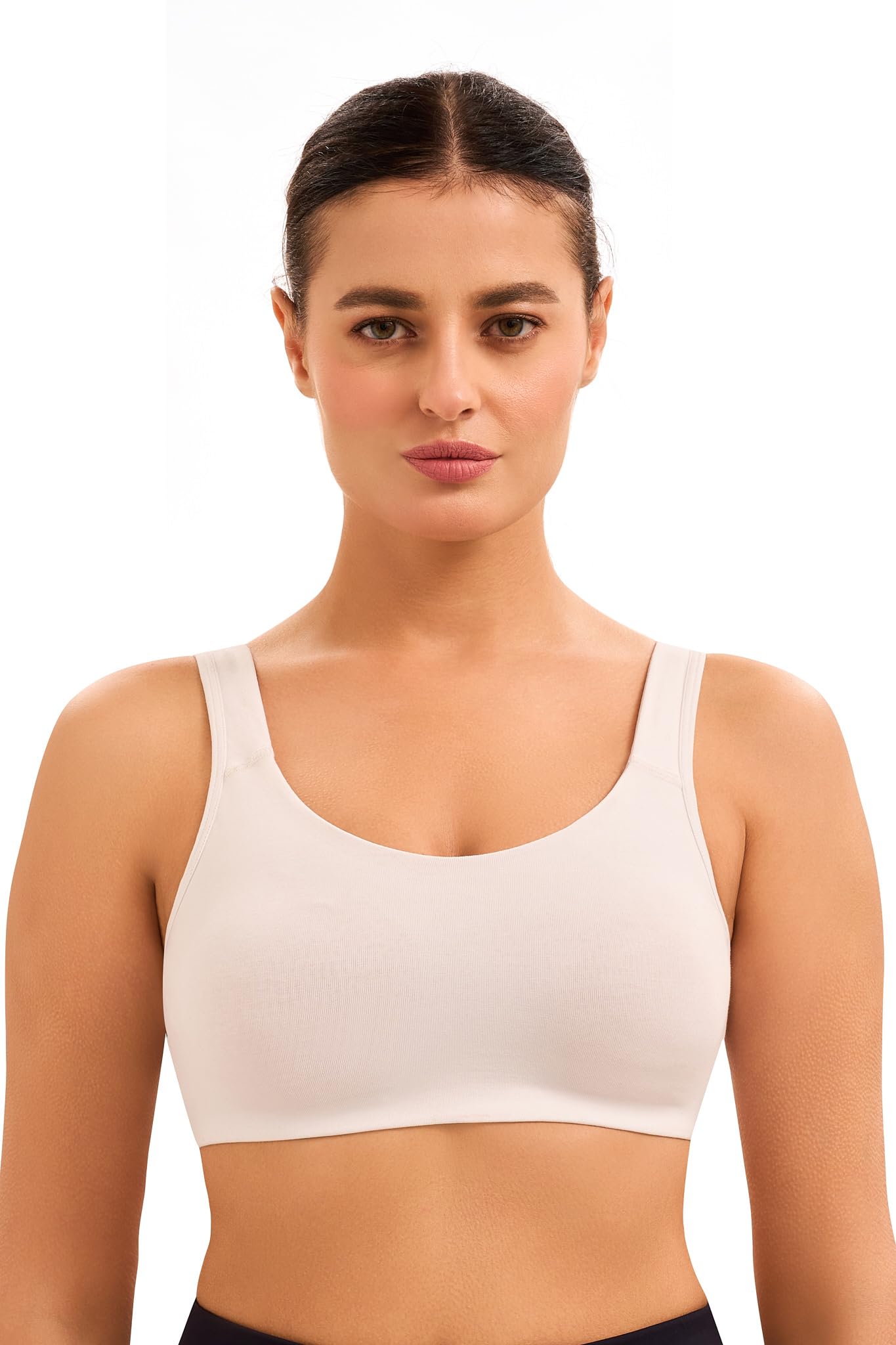 575 Everyday Wireless & Non Padded Sports Shaper SK Diva Bra for Women | Soft Cup & Full Coverage Easy to Slip – On Bra-image-22