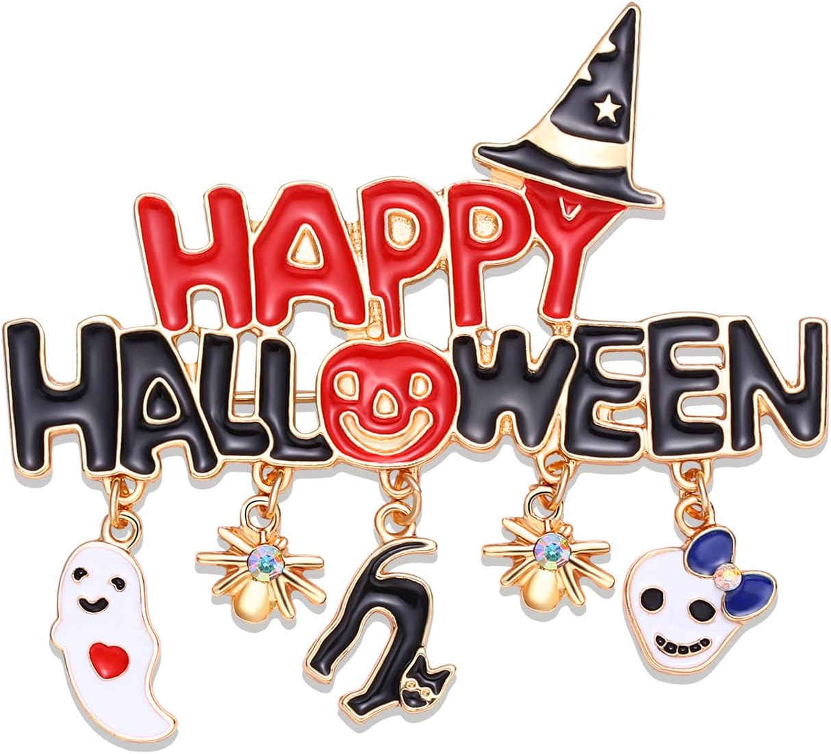 Halloween Brooches for Women Enamel Pumpkin Bat Jamaica Ubuy