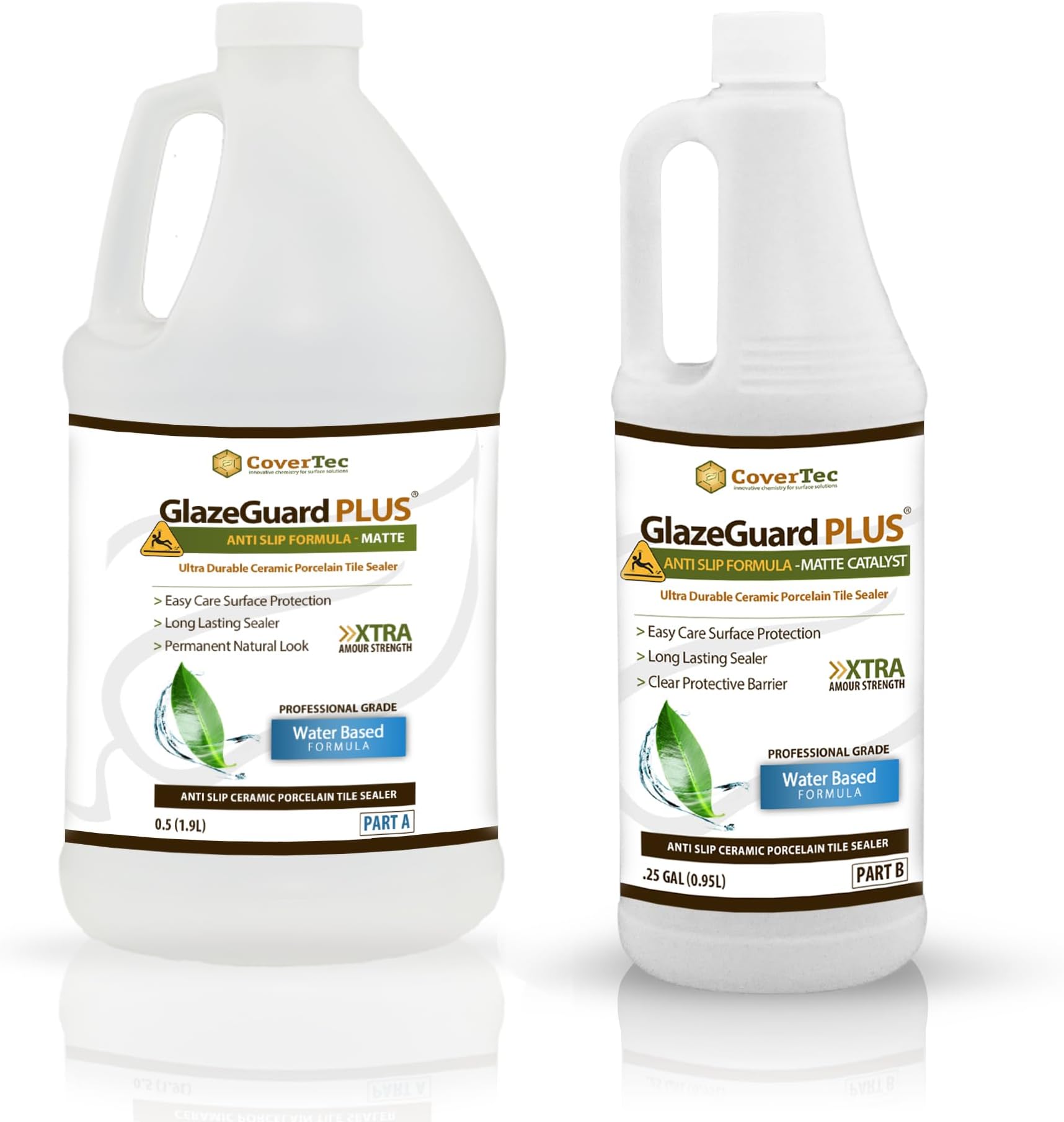 GlazeGuard Plus Matte Anti Slip-Floor Coating Sealer (0.75 Gal Pro-Grade Kit)