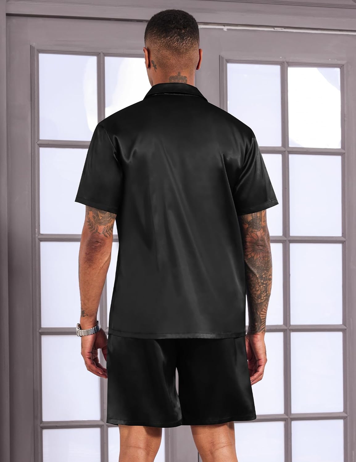 LecGee Uomo Raso Pezzi Outfits Camicia e Italia Ubuy