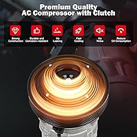 Vista 4 de cciyu Compresor de aire acondicionado apto para bomba de CA Acura RDX 3.5L 2013-2015