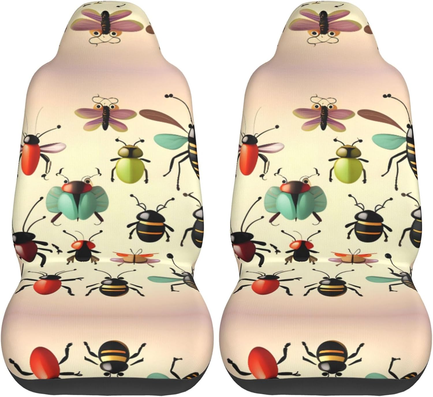 Cartoon small insects Car Seat Covers Car seat covers easy-to-clean car seat covers suitable for cars or trucks
