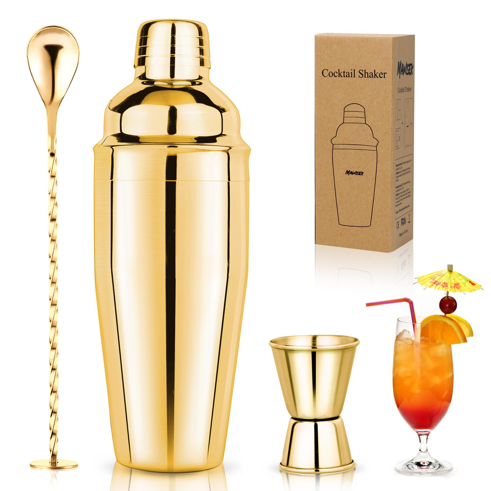 Juego de coctelera de 25 oz para preparar margaritas deliciosas en tus fiestas en casa