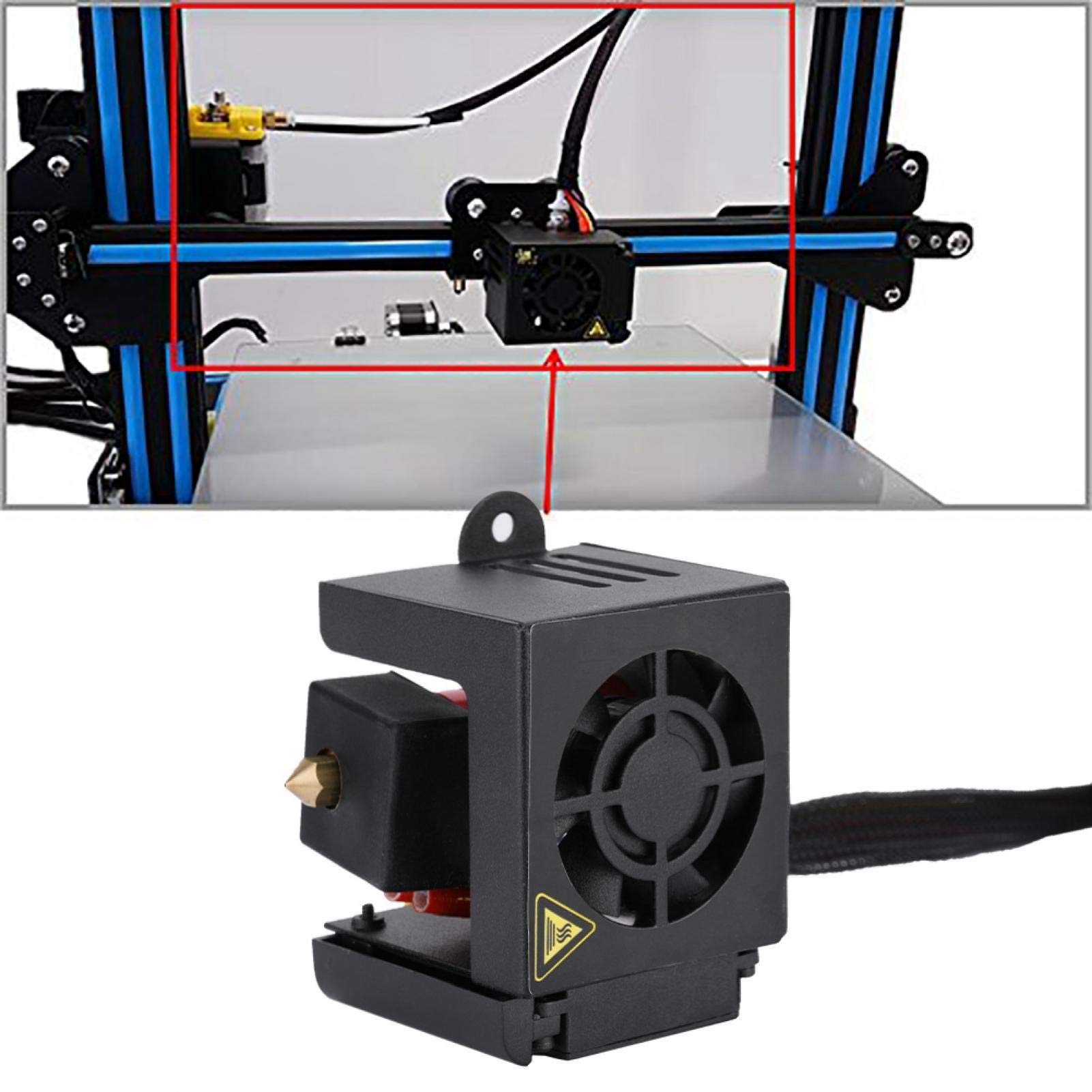 Kit estrusore, parti di ricambio per stampante 3D CR-10, kit ugello spray, con blocco riscaldante in alluminio, hotend J-head, per stampanti 3D cr10/10s/s4/s5