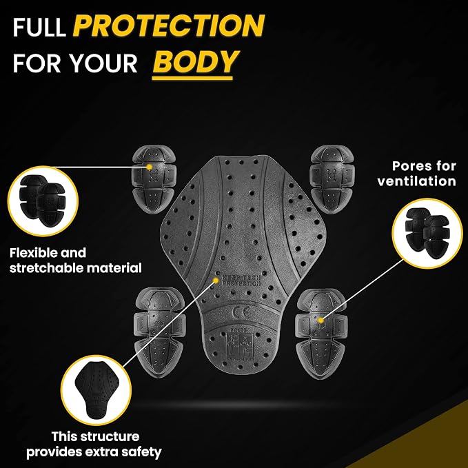 Set de 5 Protectores CE Nivel 1 para Motociclistas miniatura 3