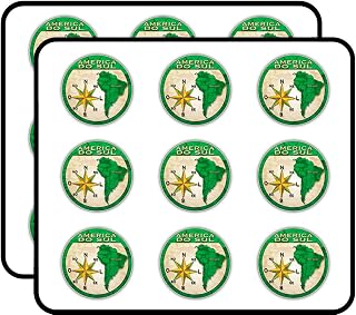 Brasil South America Travel Stamp 2" 18 Pack Planner Calender Scrapbooking Crafting Stickers