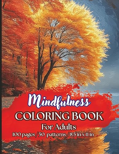 Adults coloring book. 100 pages, 50 nature patters. Single sided page makes perfect for markers, gel pens, color pencils. Well - designed Nature for