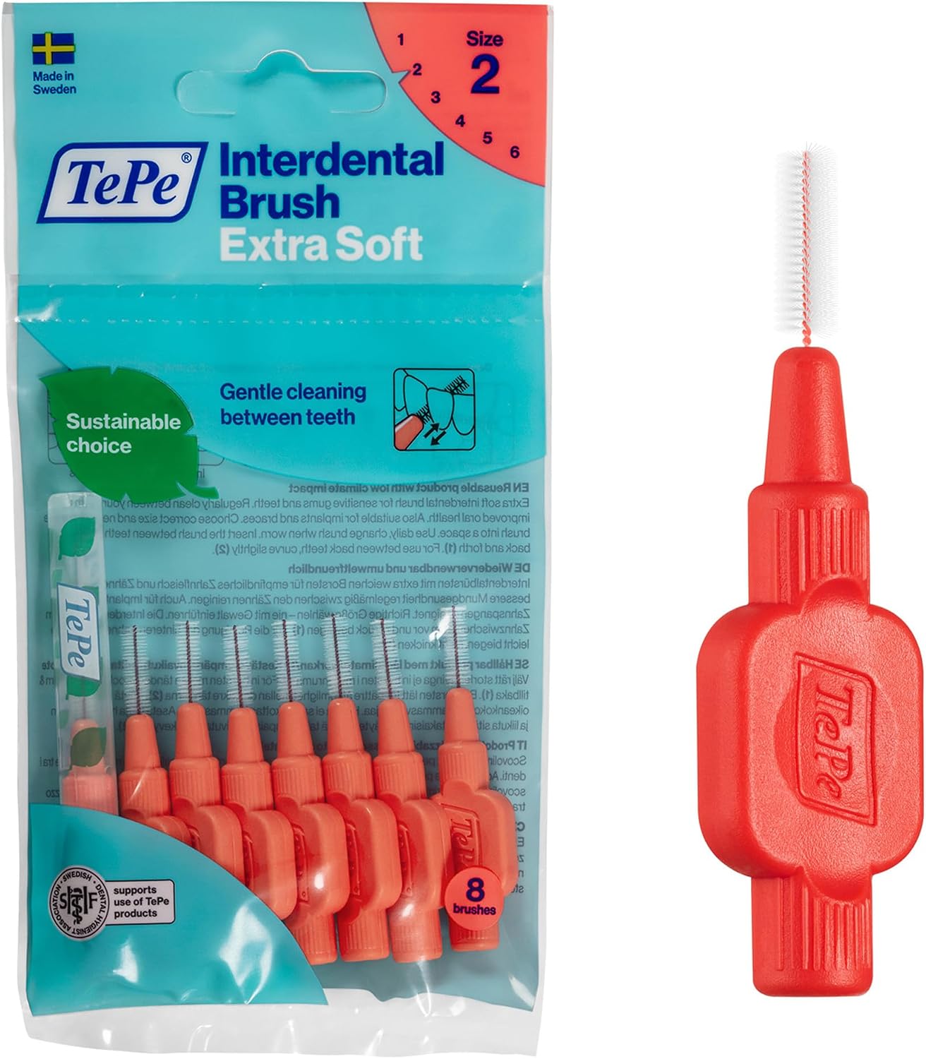 Tepe Interdental Brush Extra X Soft Arayüz Fırçası Kırmızı 0.5 Mm 8 Li