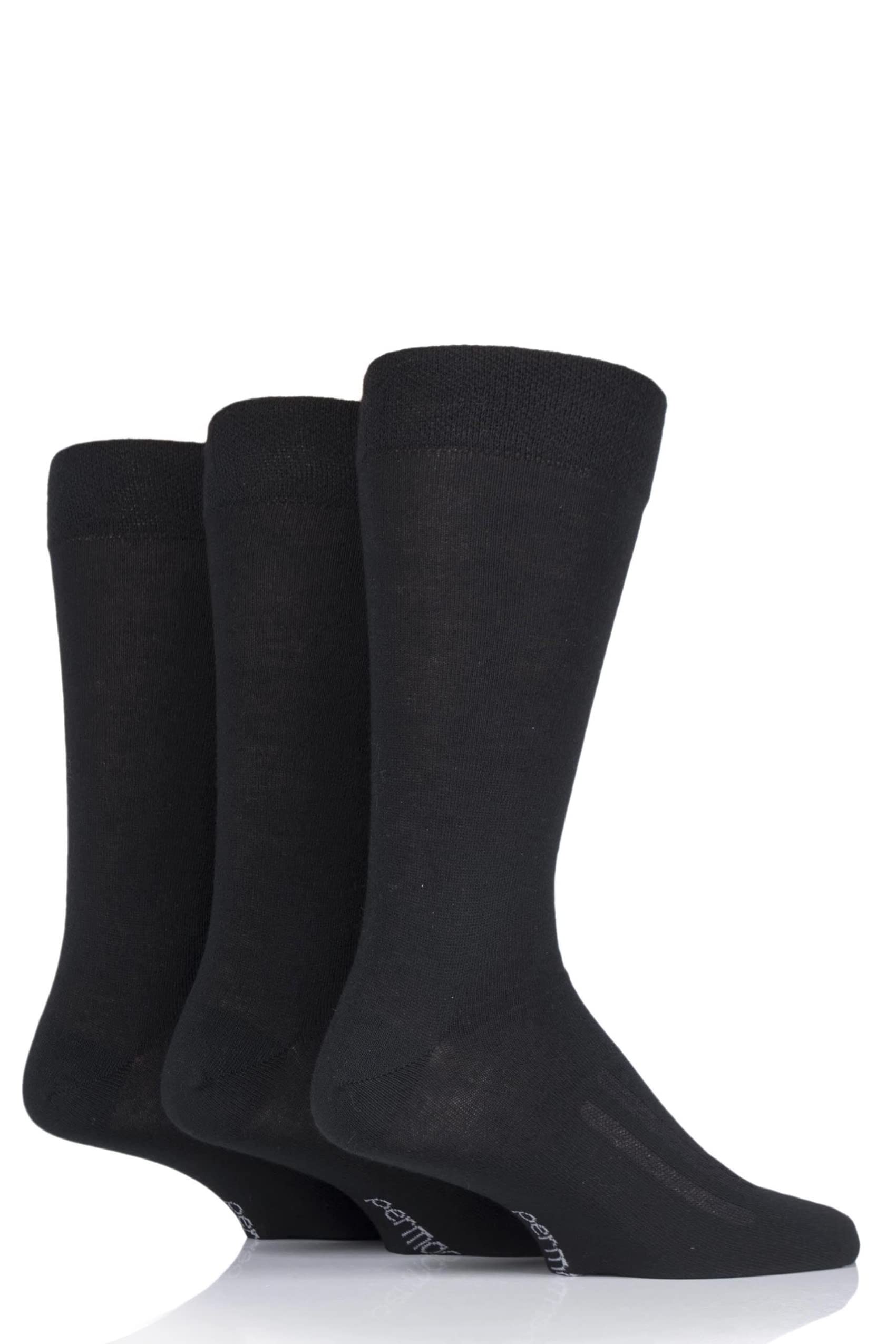 SockShop PermaCool Mens and Ladies Evaporation Cooling Socks Pack of 3 - Black 12-14 Unisex