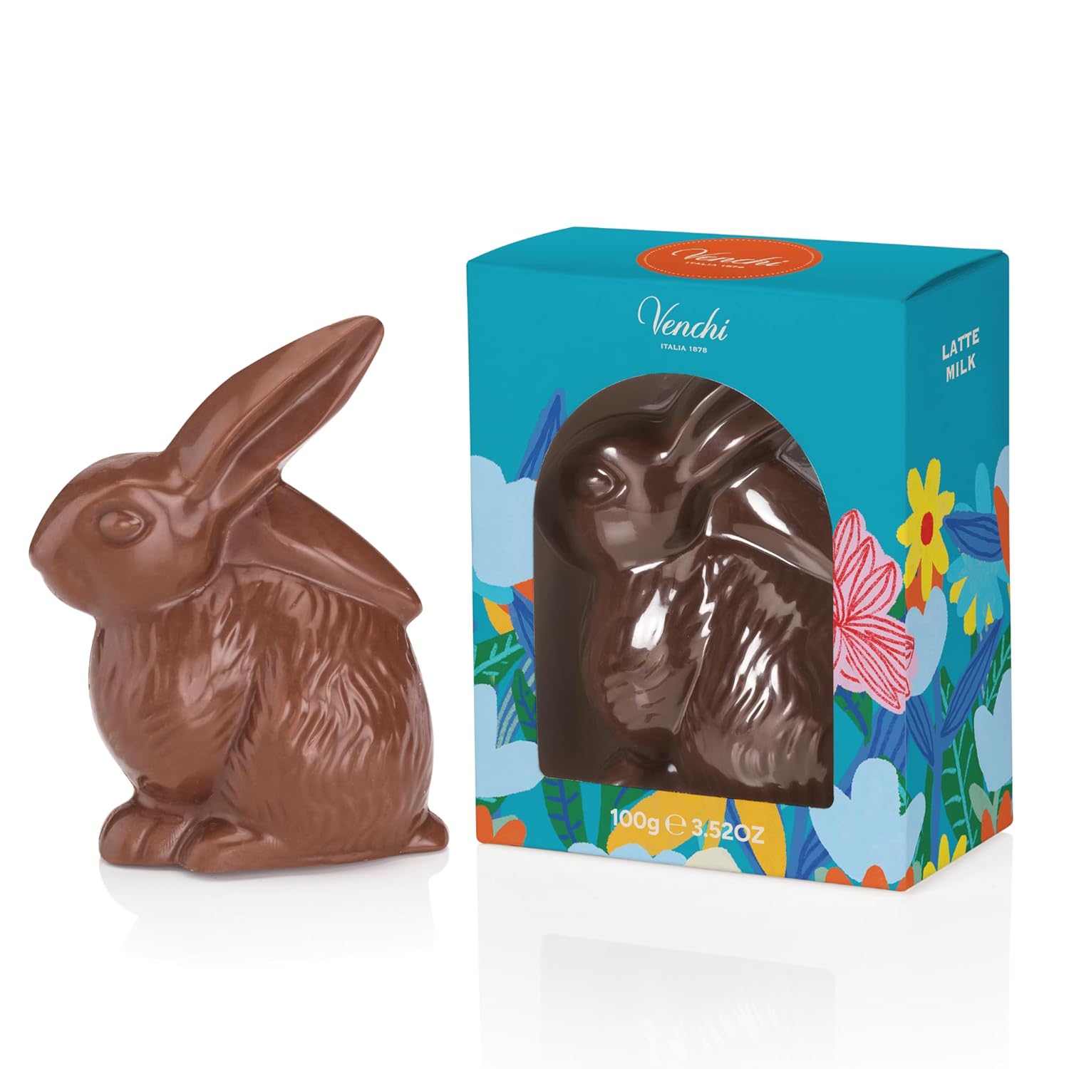Venchi - Milk Chocolate Bunny, 3.52 Oz, Gluten Free, Venchi Spring Collection, Gift Idea