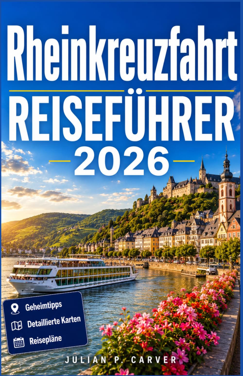 RHEINKREUZFAHRT REISEFÜHRER 2026: Schlösser, Weinberge und mittelalterliche Städte von Amsterdam bis Basel mit Karten, Landausflügen und Weinproben