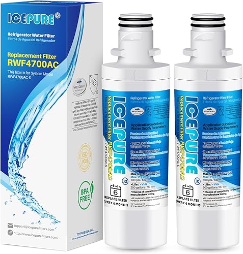 Miniatura 9 de ICEPURE PRO ADQ74793501 NSFANSI 401 Reemplazo certificado LT1000P Kenmore Elite 46 9980, ADQ747935 LT1000PC LT1000 ADQ74793502 LMXS28626S LFXS26973S