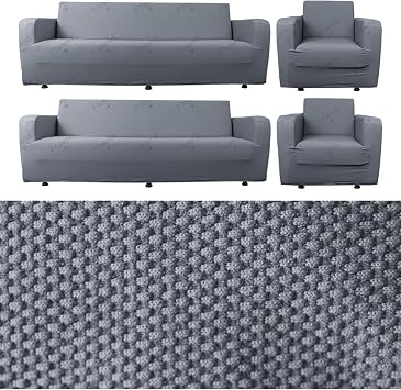 Balpete i 3+3+1+1 lastikli kanepe  rt s  | lastikli koltuk  rt s  | koltuk k l f  tak m  koyu gri 180 x 230