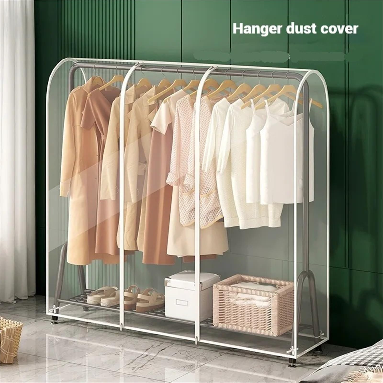 Copriabiti trasparenti da appendere, Copertura for appendiabiti 60-150X50X150(110x50x150)