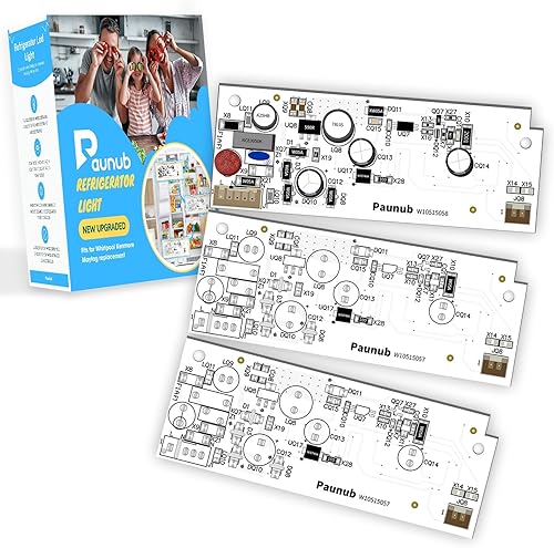 Repuesto de luz LED para refrigerador W10515058 W10515057 compatible con Whirlpool Kenmore Maytag, WPW10515058, W10522611, W10465957, AP6022534,