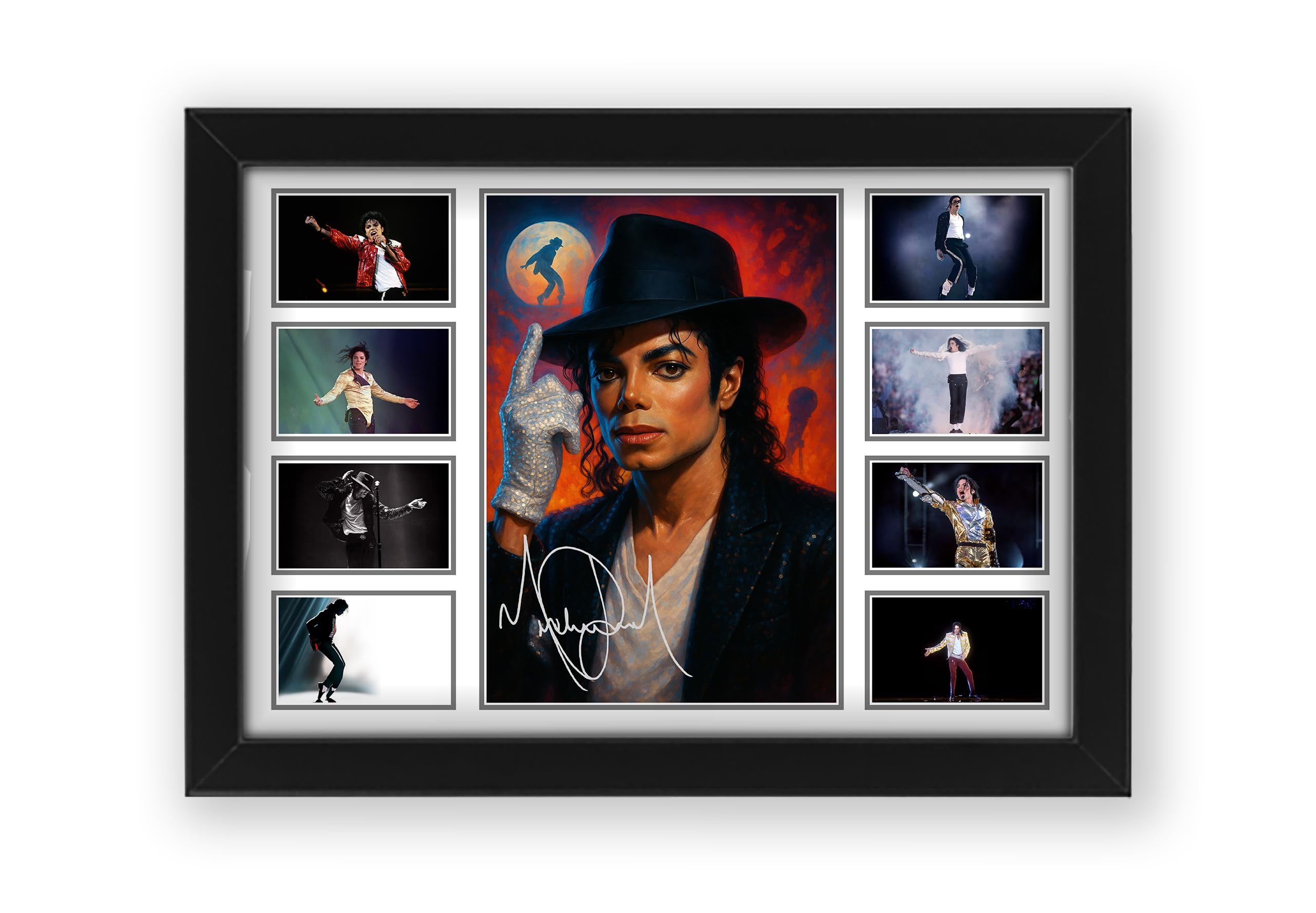 Michael Jackson Signed Poster Print - Limited Edition Autograph Fan Gift – Collectible Memorabilia Wall Art Merchandise (Unframed A4 (30x21cm))