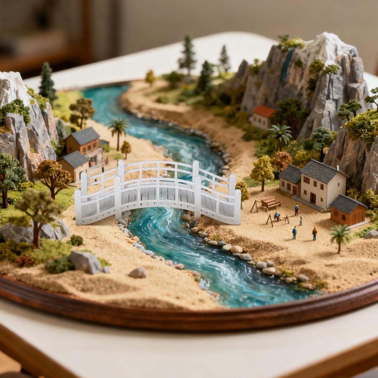SOIMISS Dollhouse Miniature Bridge Vintage Arch Bridge for DIY Bonsai Micro Garden Decor for Terrarium Fairy Tale Garden Accessory Small Craft for Dollhouse Scene