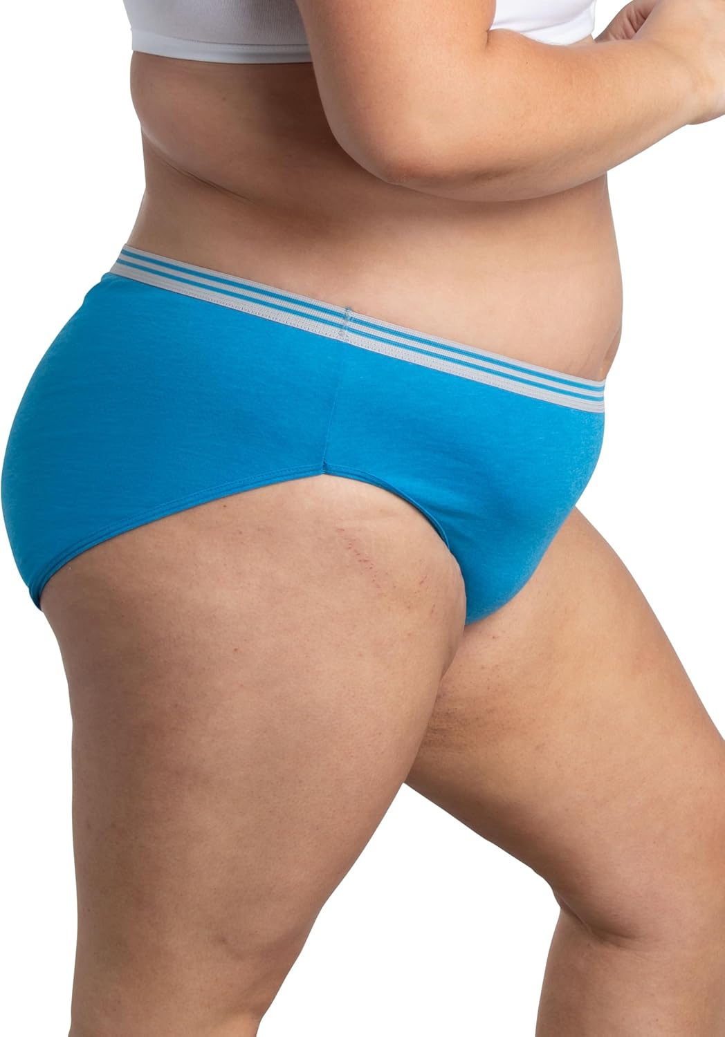Fruit of the Loom Women's Plus Size Underwear Briefs, Fit for Me, Designed to Fit Your Curves - Image 3